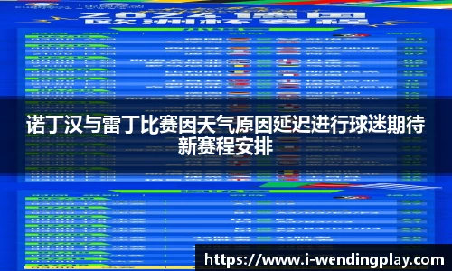 诺丁汉与雷丁比赛因天气原因延迟进行球迷期待新赛程安排